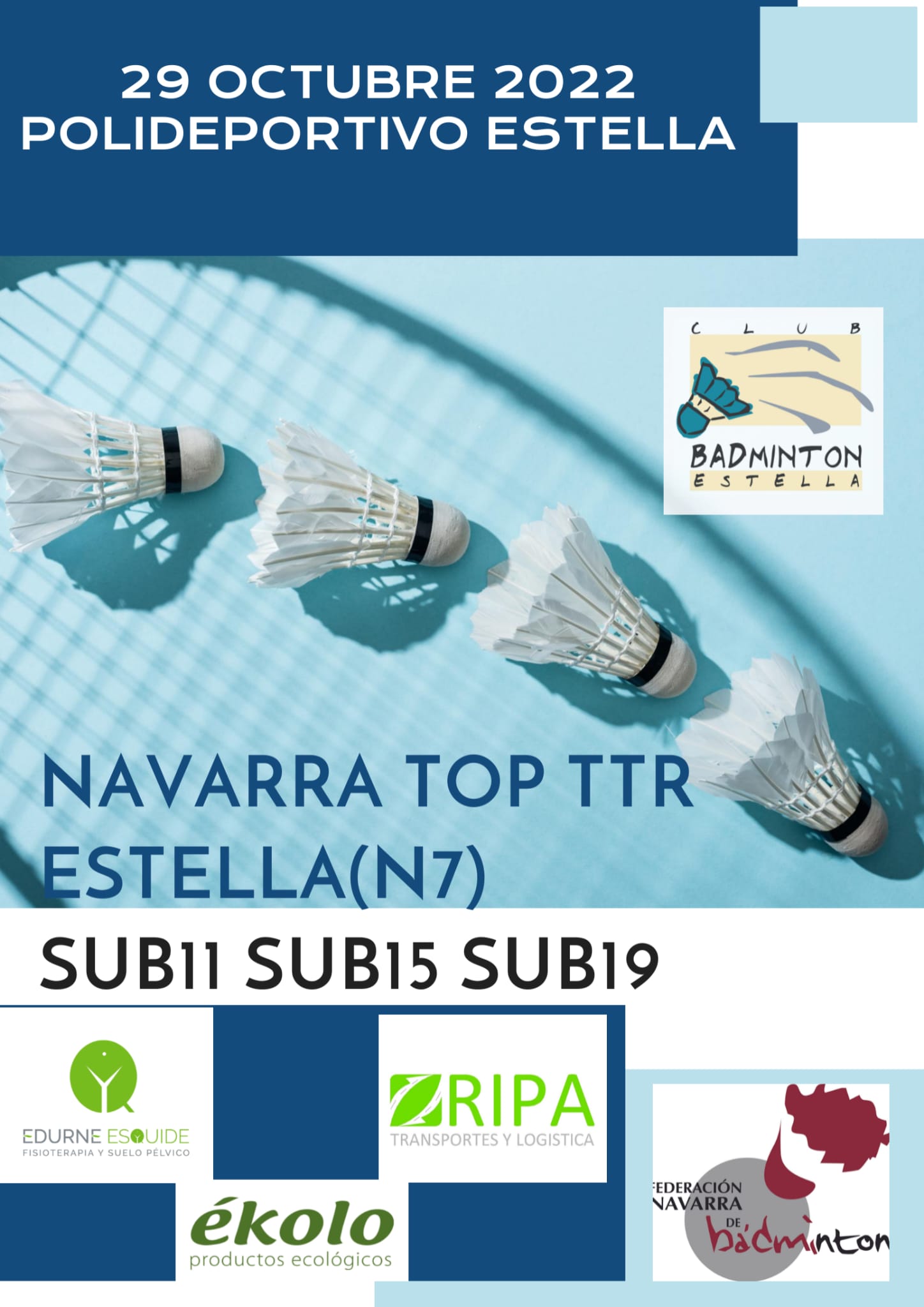 Llega el Navarra Top TTR Estella (N7) Sub-11, Sub-15 y Sub-19